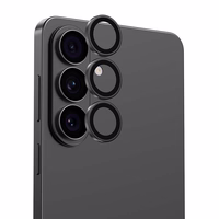 "Benks" grūdinto stiklo stiklas "Warrior Lens Protector" kameros apsauga "Samsung Galaxy S26/S26 Plus" (3 vnt.), juodas