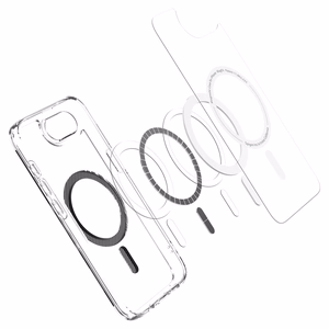 Чехол Spigen Ultra Hybrid MagSafe для iPhone 16e / 17e Carbon Fiber - прозрачный