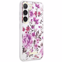 Guess GUHCS23SHCFWST S23 S911 baltas/baltas kietas dėklas Flower Collection