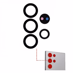 Galinės kameros lęšis suderinamas su Samsung S918 S23 Ultra galinės kameros lęšis (5 vnt.)