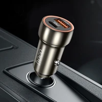 Automobilinis įkroviklis Hoco Z46A USB-A/Type-C PD20W+QC3.0 pilkas