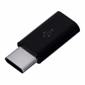 Savio AK-31 / B kabelių sąsaja / invertavimo adapteris Micro USB USB 3.1 Typ C Juoda