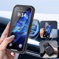 Vandeniui atsparus dėklas SHELLBOX GT, suderinamas su MagSafe, skirtas IPHONE 16 Pro Max, juodas