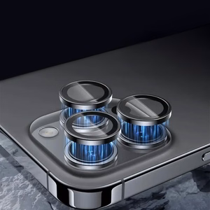 Apsauginis stiklas Tel Protect 3D Lens ant kameros Iphone 13/13 Mini juodas (2 lęšiai)