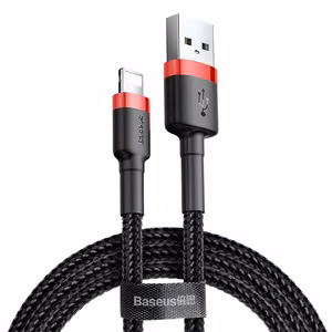 Baseus kabelis Cafule USB - Lightning 3,0m 2A raudonas-juodas
