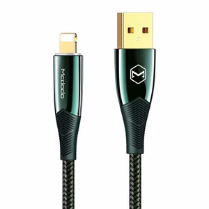 USB Laidas Mcdodo CA-8065 žalias Lightning 180cm