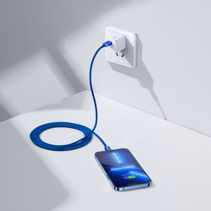 USB laidas Baseus Crystal Shine mBlue Type-C / Lightning 200cm (iki 20W)