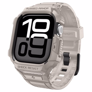 SPIGEN RUGGED ARMOR dėklas ”PRO” V2 APPLE WATCH 10 / 11 (42 MM) DUNE BEIGE