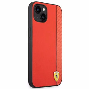 Dėklas telefonui Ferrari FEHCP14MAXRE iPhone 14 Plus 6.7 raudonas oglių pluošto dėklas