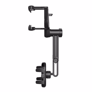 Automobilinis telefono laikiklis galinio vaizdo veidrodžiui - juodas