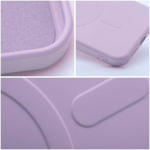 SILICONE MAG COVER dėklas telefonui, suderinamas su MagSafe, IPHONE 13 rožinis