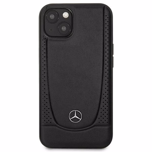 Mercedes MEHCP14MARMBK iPhone 14 Plus 6.7 "juodas / juodas kietasis dėklas odinis Urban