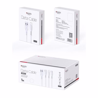 YESIDO laidas CA71 USB/Lightning 1M 2A (20vnt.) baltas