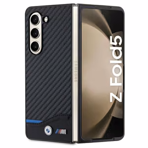 BMW odinis anglies dėklas telefonui Samsung Galaxy Z Fold 5 - juodas