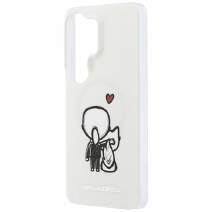 Karl Lagerfeld dėklas IML Karl ir Choupette MagSafe skirtas Samsung Galaxy S26 Ultra skaidrus