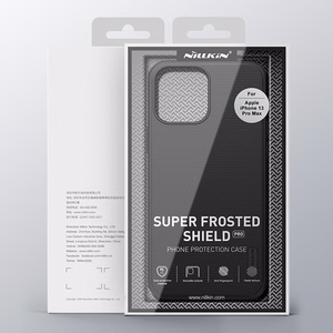 Nillkin Super Frosted Shield Pro dėklas, skirtas iPhone 13 Pro Max, patvarus, mėlynas