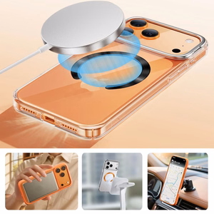 "Tech-Protect" MMP-210 MagSafe 2 vnt. magnetinis žiedas - oranžinis / juodas