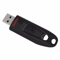 SanDisk Ultra USB atmintukas 128 GB USB A tipo 3.2 Gen 1 (3.1 Gen 1) Juoda