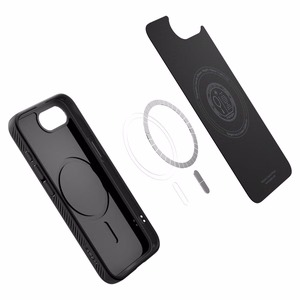 Spigen Liquid Air Mag MagSafe iPhone 16e dėklas - Matinis juodas