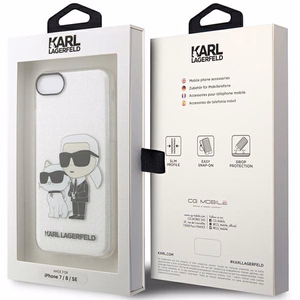 Karl Lagerfeld KLHCI8HNKCTGT iPhone 7/8/ SE 2020 / SE 2022 прозрачный hardcase Gliter Karl&Choupette