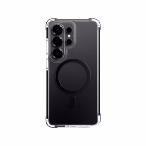 Rock Crystal Clear Magnetic Series Dėklas for Samsung Galaxy S26 skaidrus-juodas