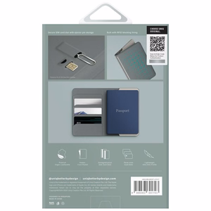 Uniq Belmont RFID Blokavimo Paso dėklas - žalia/dramblio kaulo
