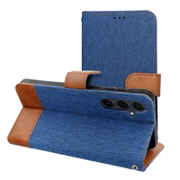 Dėklas telefonui JEANS Book skirtas Xiaomi Redmi Note 14 PRO 5G / Redmi Note 14 PRO PLUS 5G - mėlynas