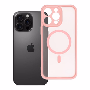 Itin matinis MAG COVER dėklas telefonui su MagSafe skirtas IPHONE 16 Pro Max – šviesiai rožinis