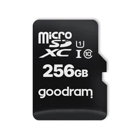 GOODRAM atminties kortelė microSD 256GB 100MB/s 10 klasė UHS I su adapteriu SD