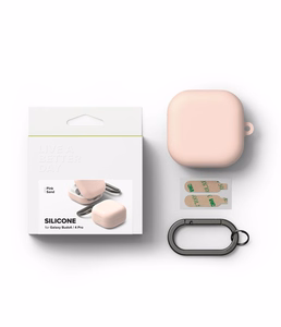 Ringke Silicone dėklas skirtas Samsung Galaxy Buds 4 / 4 Pro rožinis
