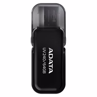 ADATA UV240 USB atmintukas 64 GB USB A tipo 2.0 Juoda