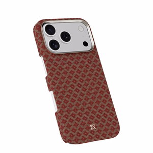 "Benks" magnetinis šarvas Air Armor Grid Kevlar korpusas su metaliniu rėmeliu 600D (0069), skirtas Iphone 17 Pro orange