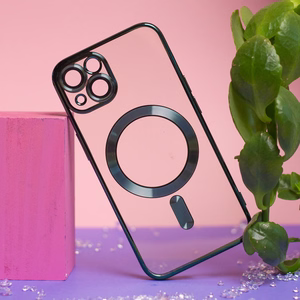 Color Chrome Mag dėklas for iPhone 17 Pro 6,3" žalias open ring