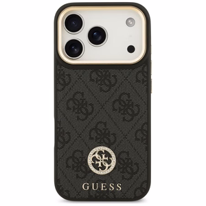 Guess 4G Strass Logo magnetinis dėklas telefonui iPhone 17 Pro - juodas