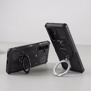 Tech-Protect TacticStand MagSafe dėklas, skirtas Samsung Galaxy A17 / A18 4G / 5G, matinis juodas
