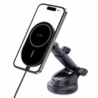 Tech-Protect mm15W-V6 magnetinis MagSafe automobilio laikiklis prietaisų skydeliui/stiklui/ventiliacijai juodas