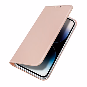 Dėklas telefonui Skin Pro Wallet Case iPhone 15 Pro Max - rožinis
