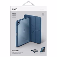 UNIQ dėklas Moven iPad 10 gen. (2022) mėlynas/capri mėlynas