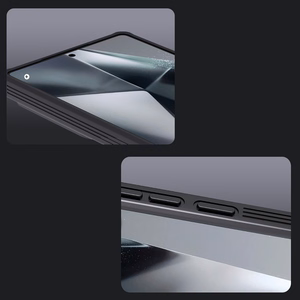 Nillkin CamShield Pro dėklas telefonui Samsung S25 Ultra su kameros dangteliu - Juodas