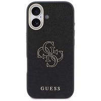 GUESS dėklas IPHONE 17 GUHCP17S5PS4RGGK (PU FW Resin Logo), juodos spalvos