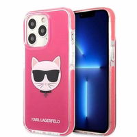 KARL LAGERFELD KLHCP13XTPECPI IPHONE 13 PRO MAX 6.7 "DĖKLAS FUCHSIA/FUSCHIA CHOUPETTE HEAD