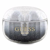 Guess Glitter Gradient TWS Bluetooth ausinės su ENC įkrovimo stotimi - juodos