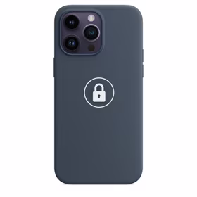 Dėklas "Silicone Case v2" skirtas iPhone 14 Pro Max / Storm Blue / su įpakavimu