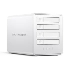 "Orico" 8848RC3 DAS serijos 4 skilčių 2,5" HDD/SSD diskų masyvas - baltos spalvos