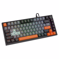 Savio ASTRAL BLACK JADE 3 COLOURS klaviatūra Žaidimams USB QWERTY JAV tarptautinė versija Juoda