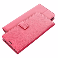 MEZZO knygos tipo dėklas telefonui XIAOMI Redmi 15 5G su mandala, purpurinis