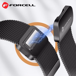 FORCELL F-DESIGN FS11 magnetinis nerūdijančio plieno dirželis SAMSUNG laikrodžiui 22 mm sidabrinis
