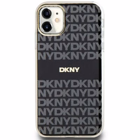 DKNY IML mono ir juostos magnetinis dėklas iPhone 11 / Xr - juodas