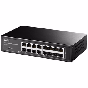 Cudy GS1016 tinklo komutatorius Gigabit Ethernet (10/100/1000) juodas