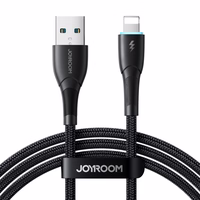 Joyroom Starry Series SA32-AL3 3A USB-A / Lightning kabelis 1 m - juodas